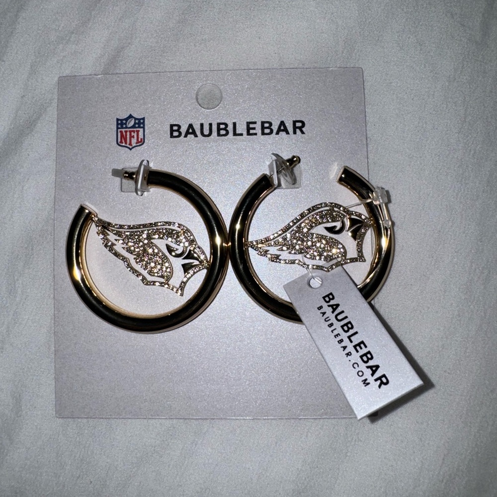 gold brand new cardinal earrings